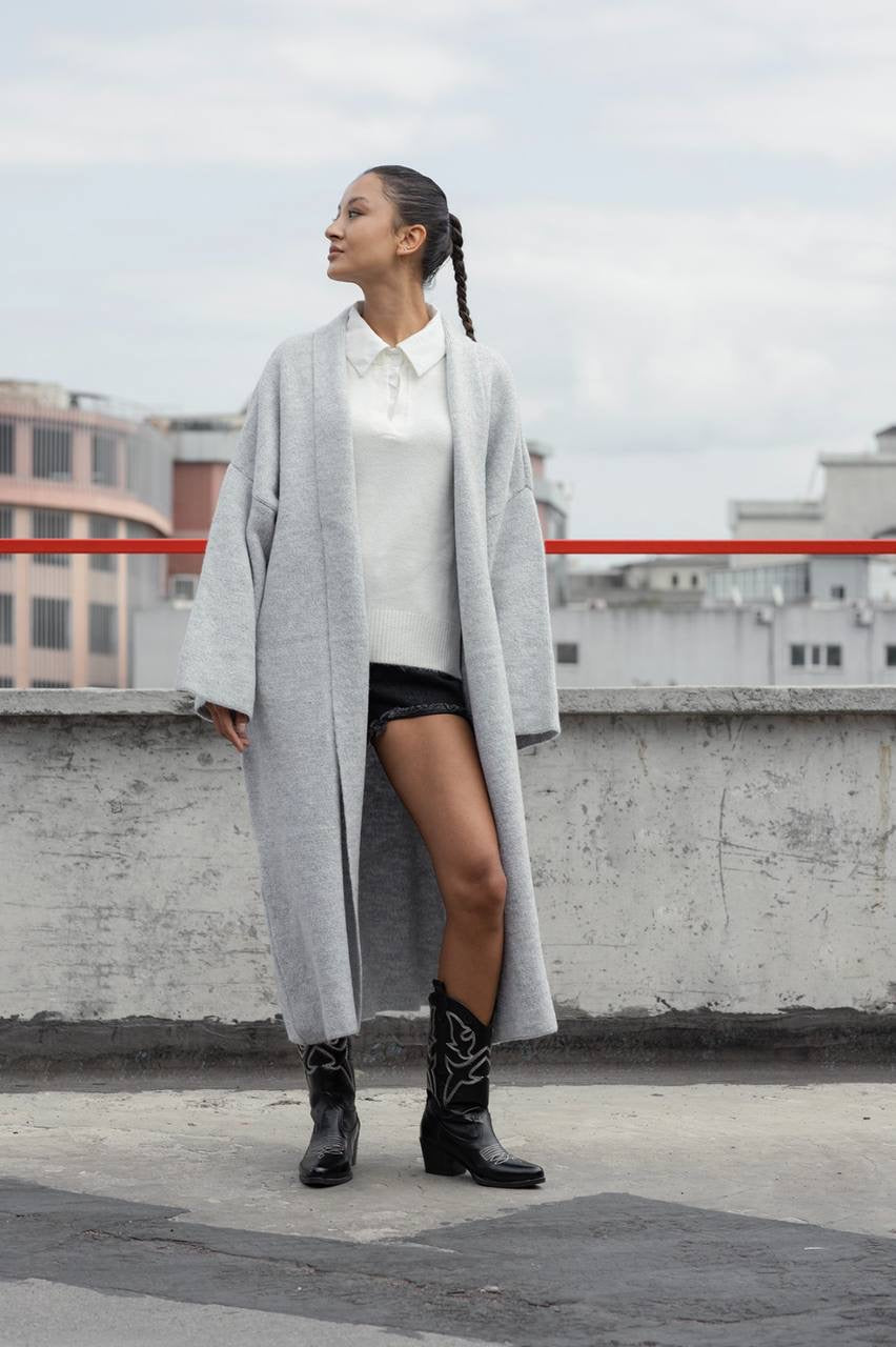 Long Triko cardigan