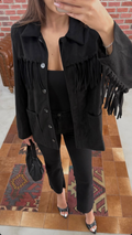 Black Fringes Jackets