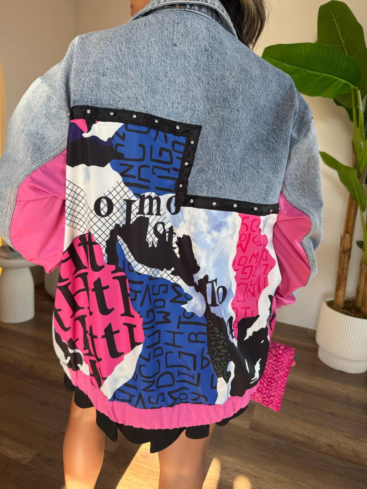 Denim-Waterproof oversized Jacket