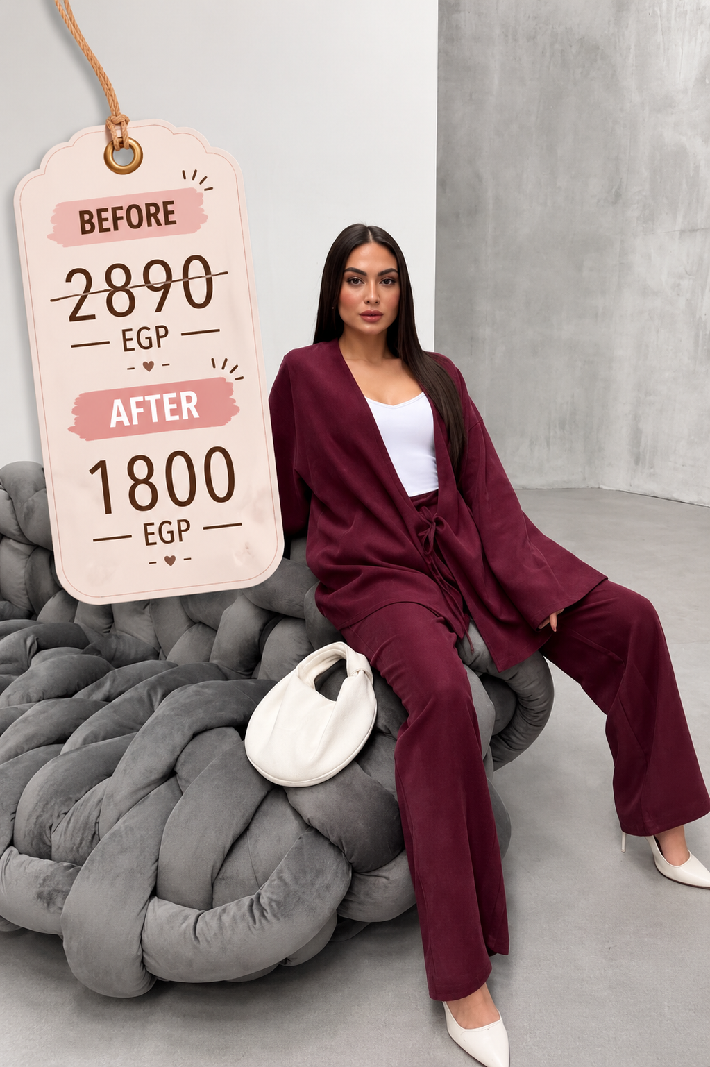 Burgundy elegant Set
