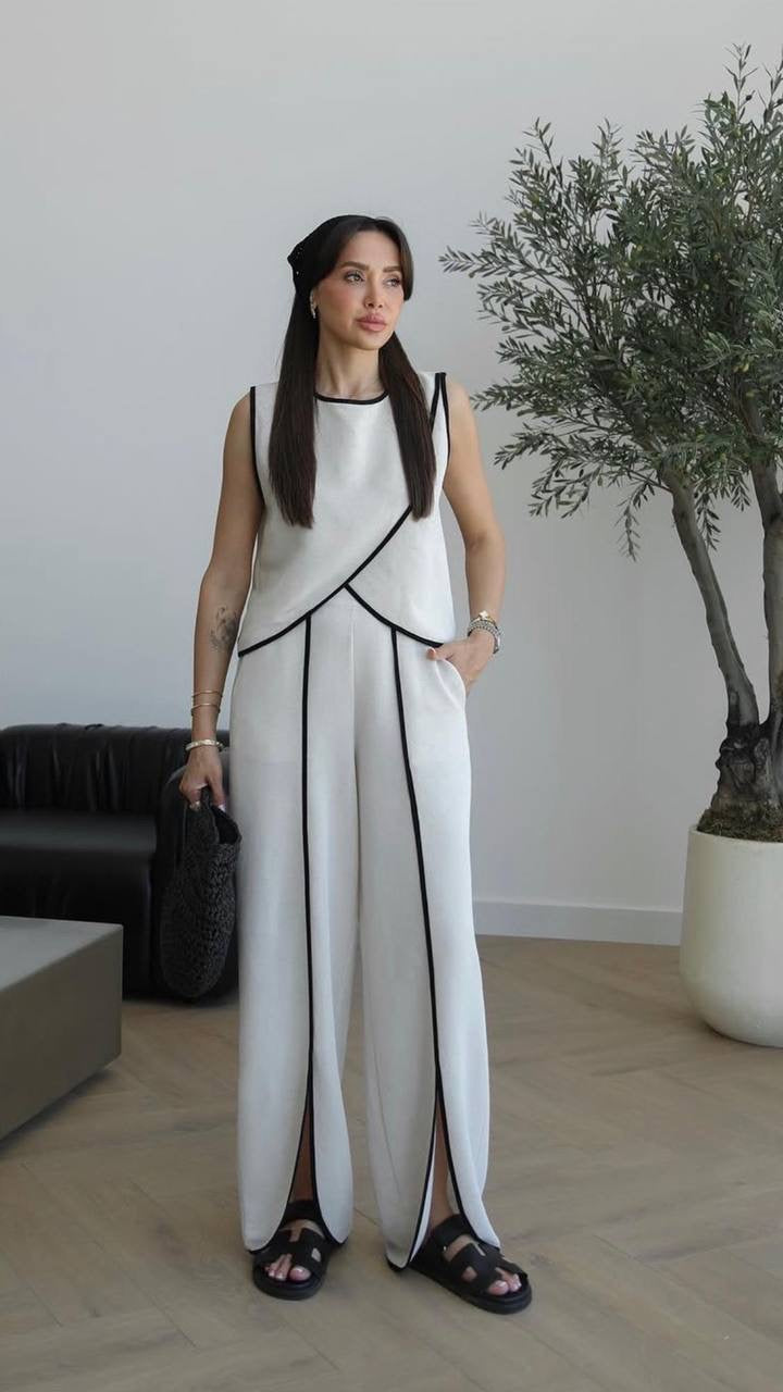 Linen beige set