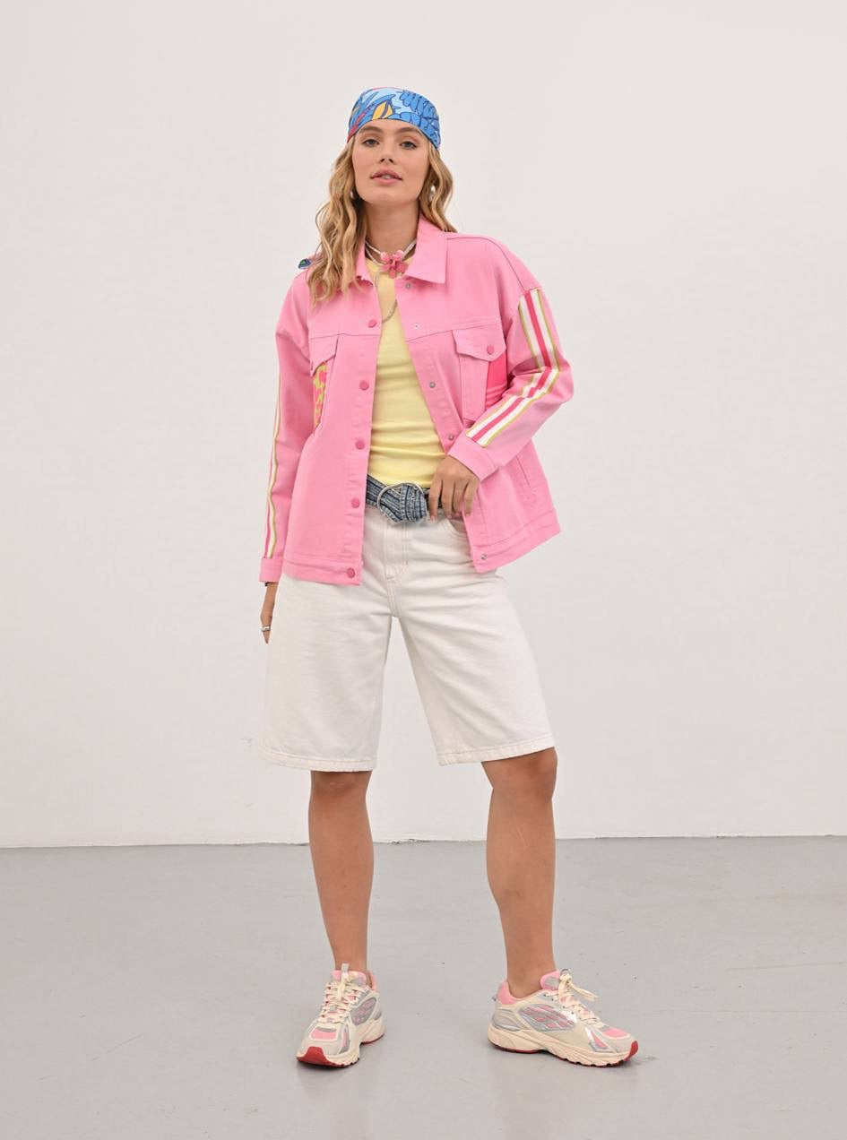 Pink Soft Denim Jacket