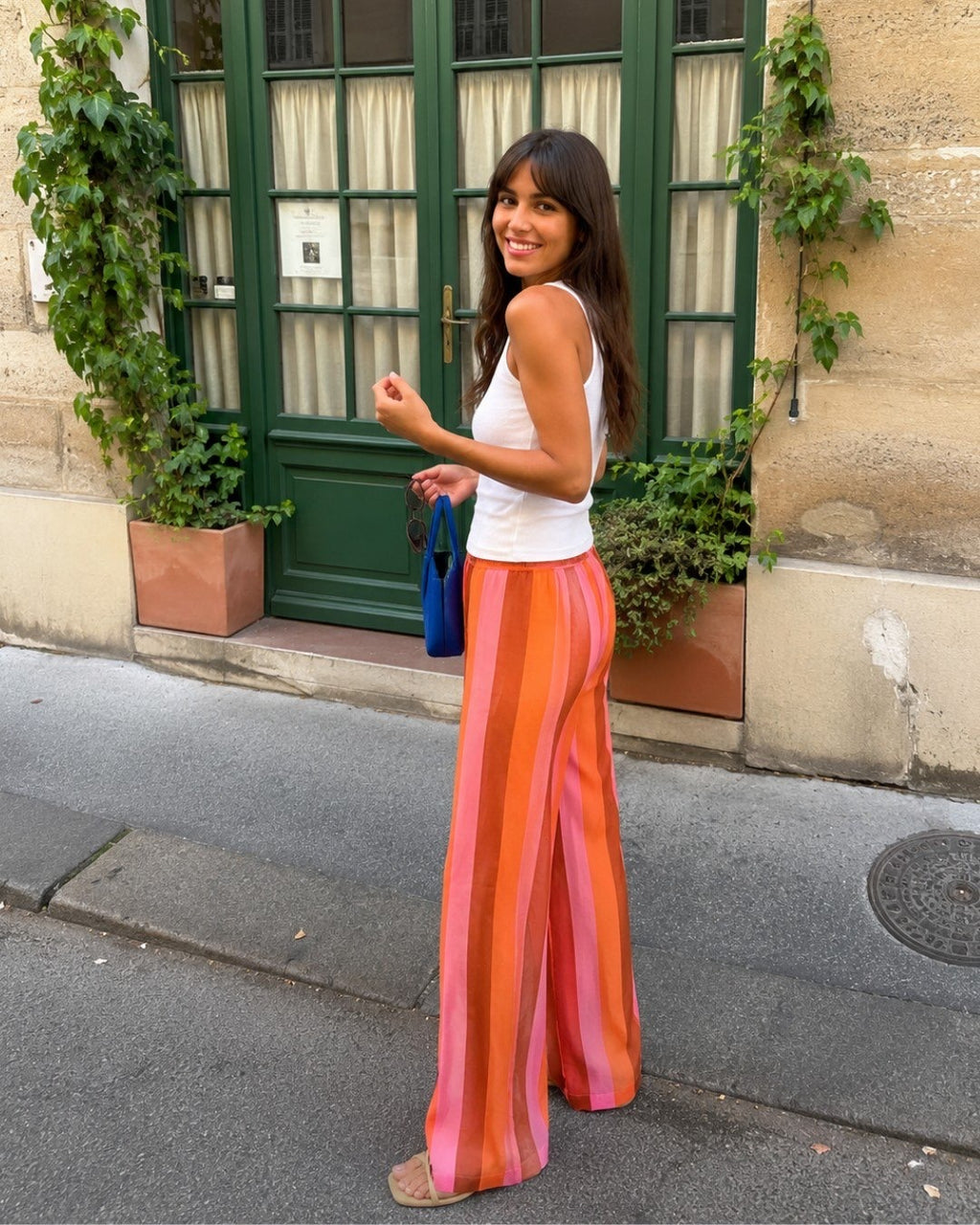 Pants pink and red