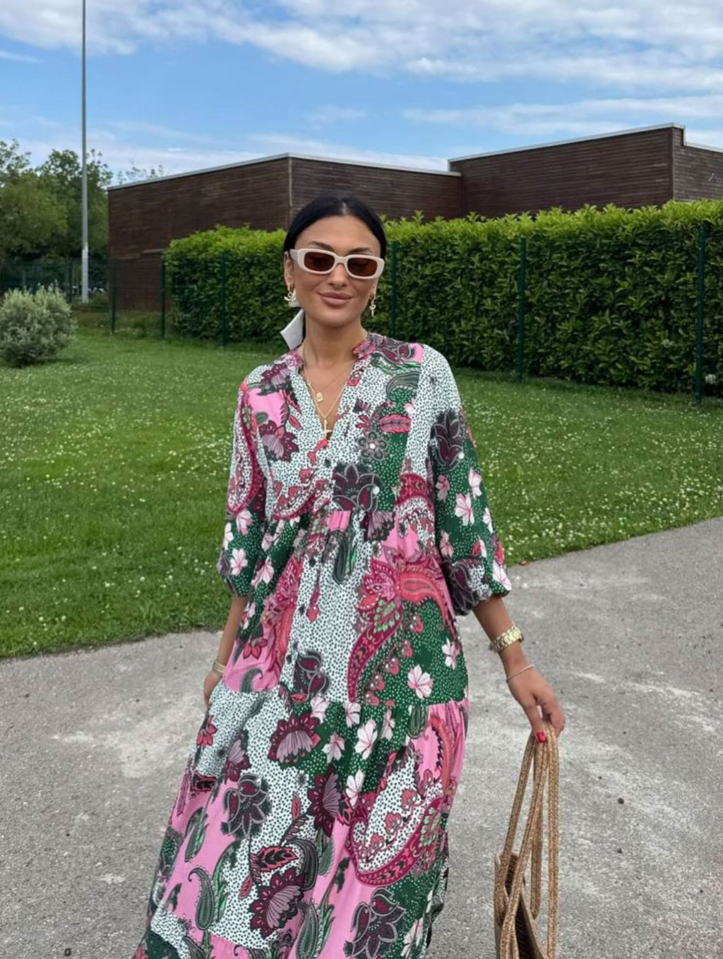 Boho Floral Maxi Dress