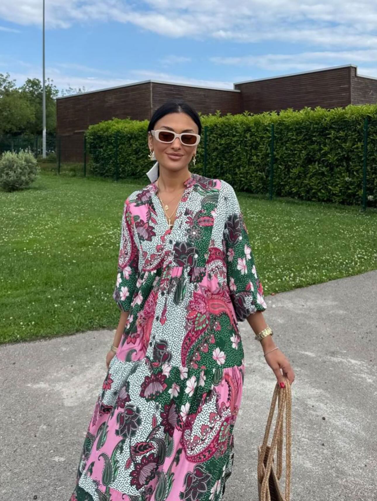 Boho Floral Maxi Dress