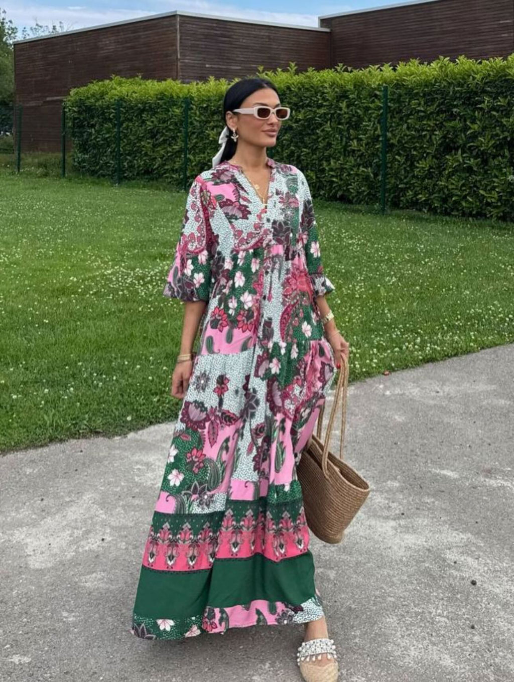 Boho Floral Maxi Dress