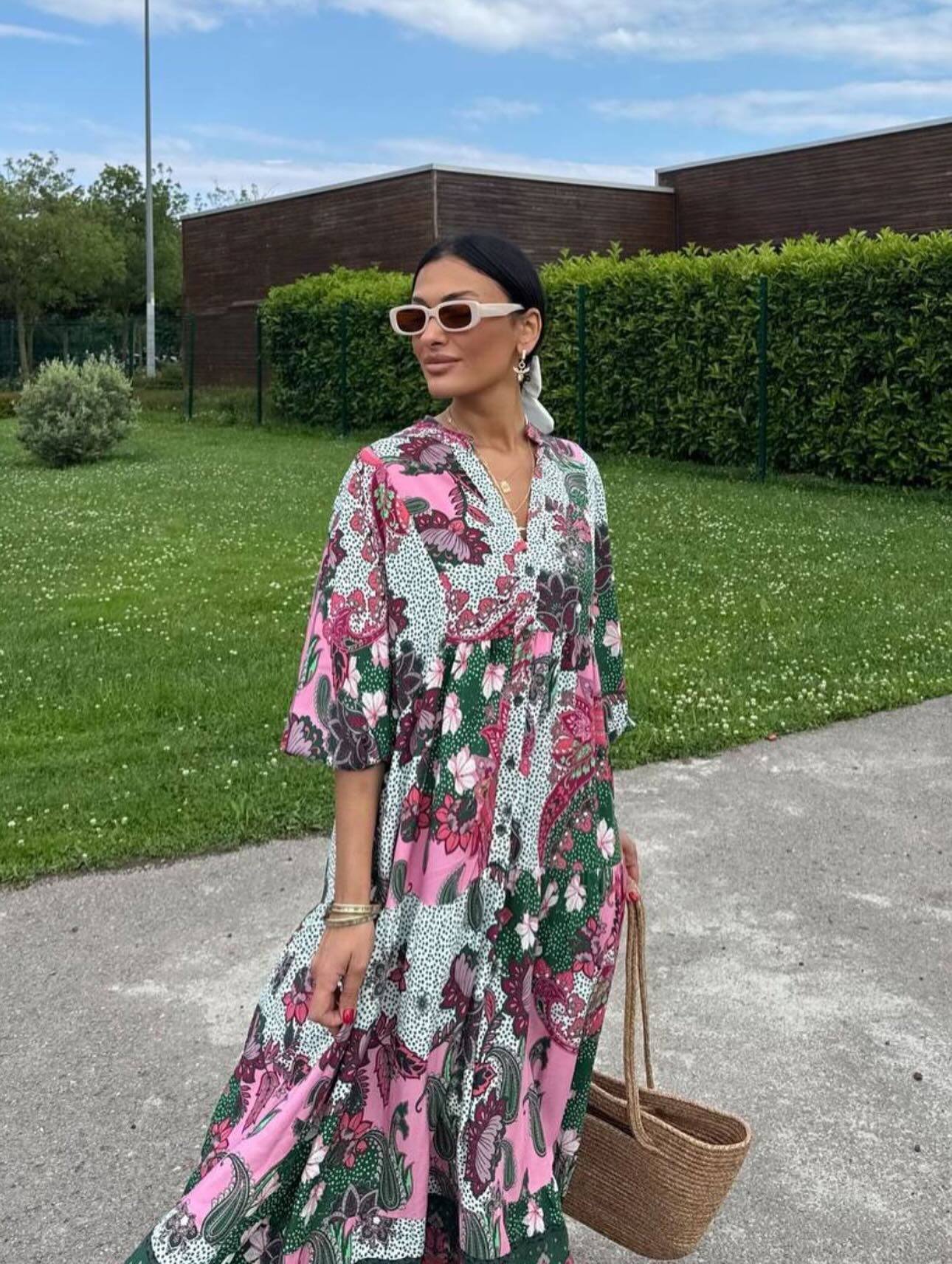 Boho Floral Maxi Dress