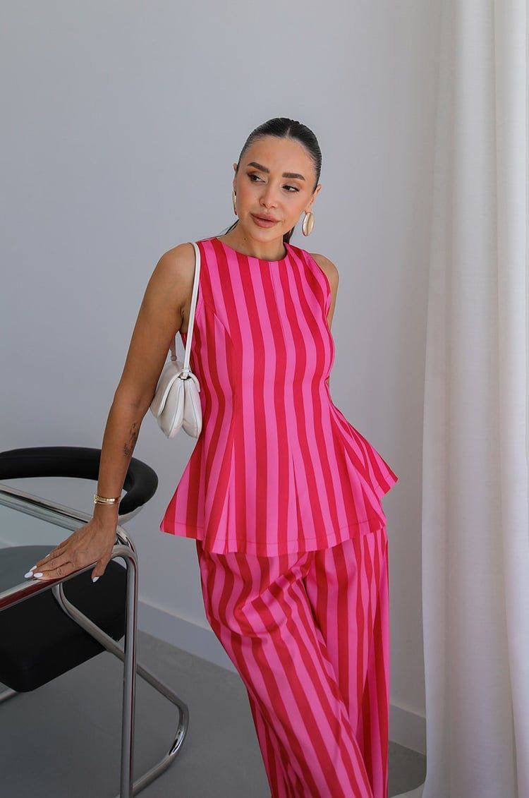 Set pink and red
