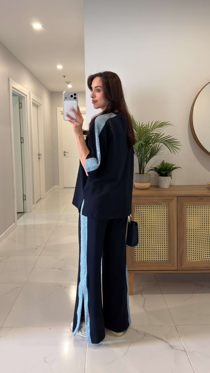 Set with denim