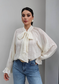 Bow tie chic top