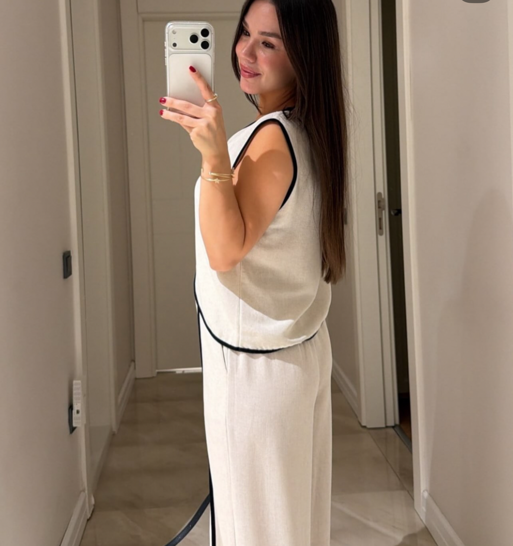 Linen beige set