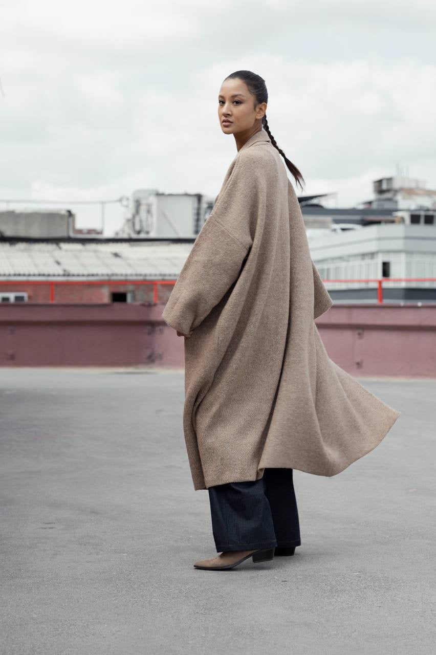 Long Triko cardigan