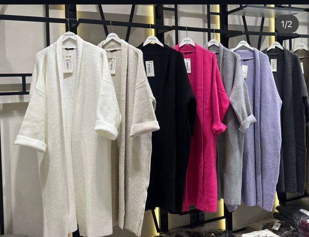 Long Triko cardigan