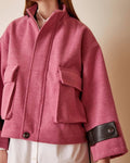 Wool Cropped Coat