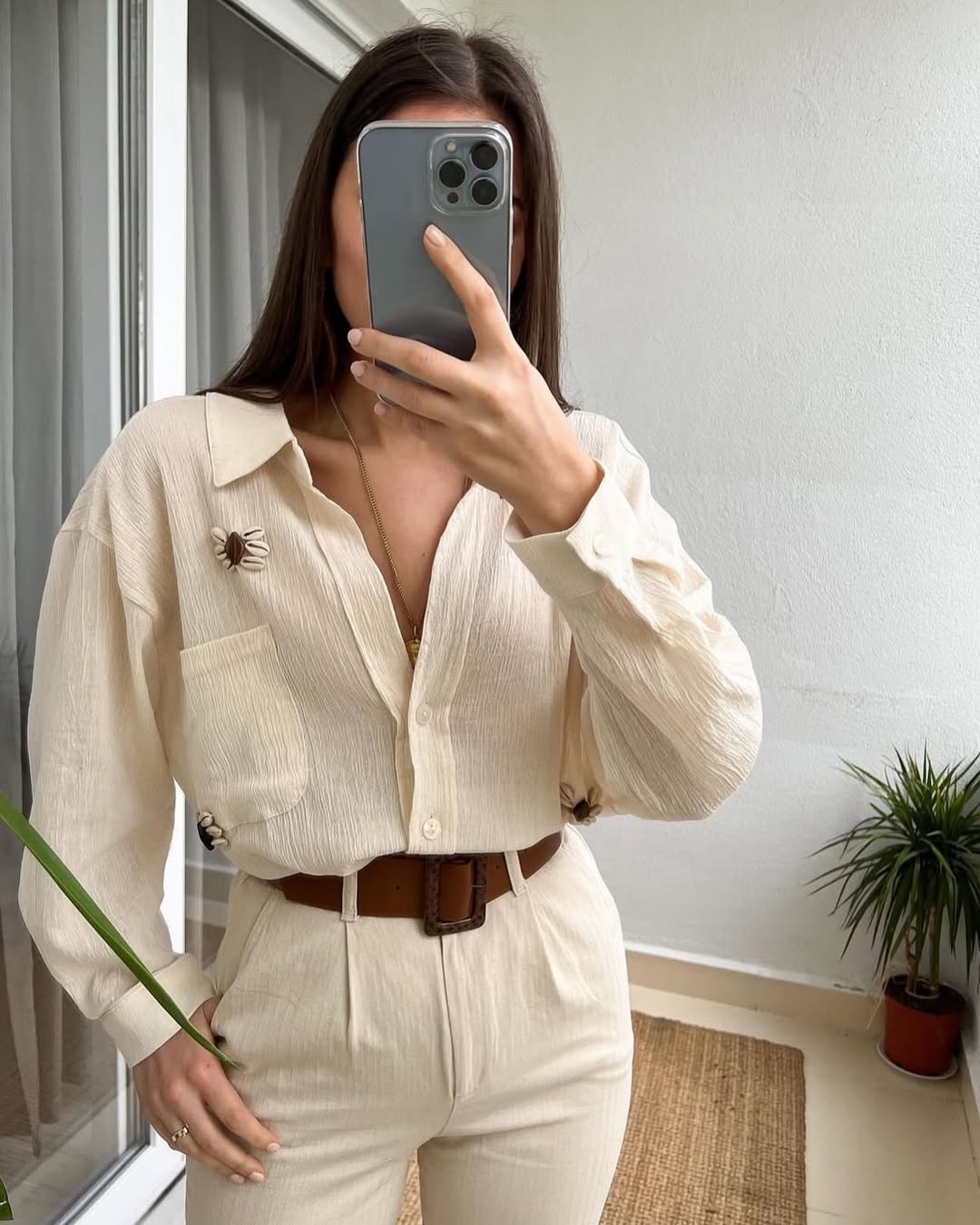 Shells Embroidered Shirt