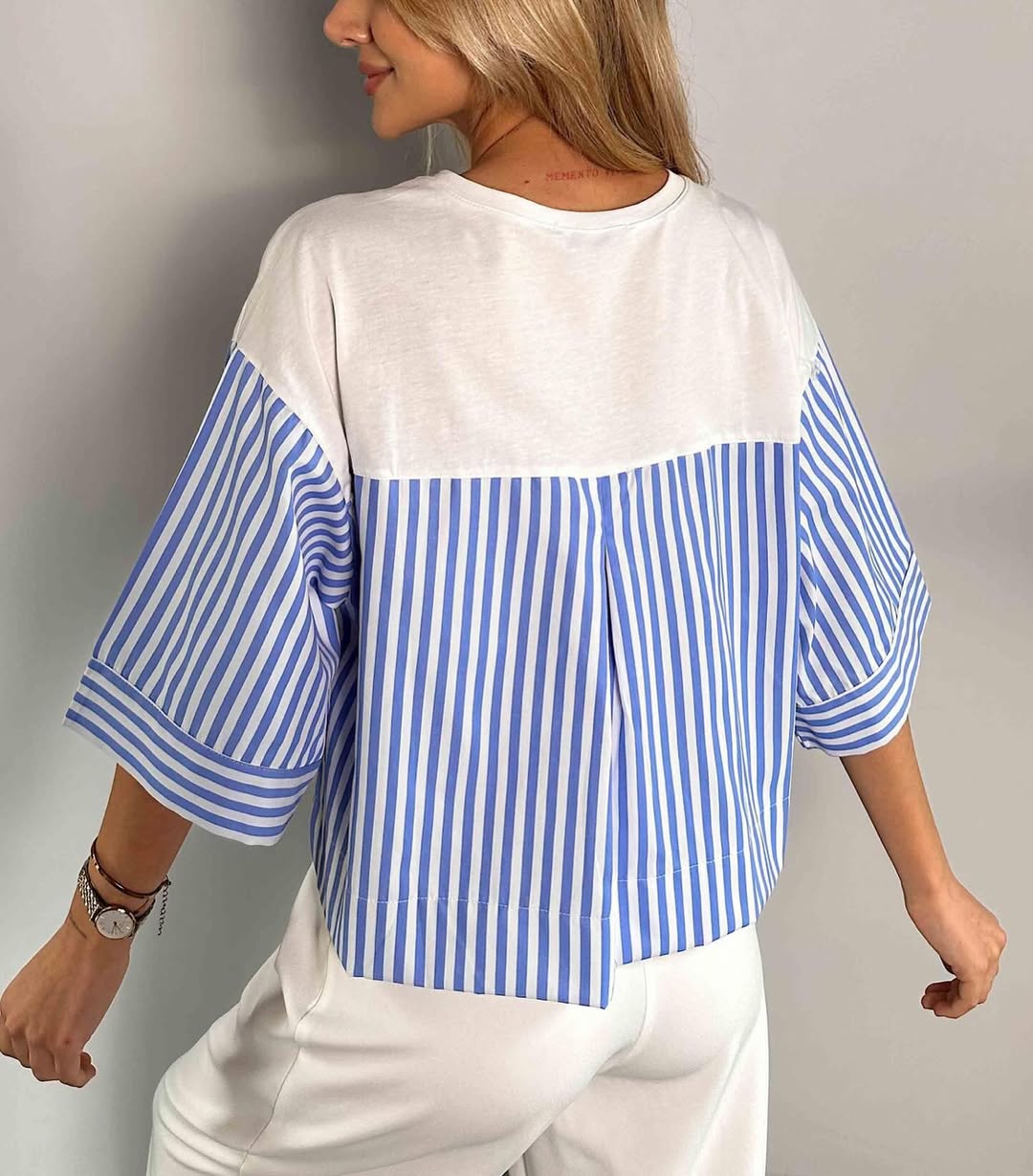 Stripped Short Sleeves T-shirt