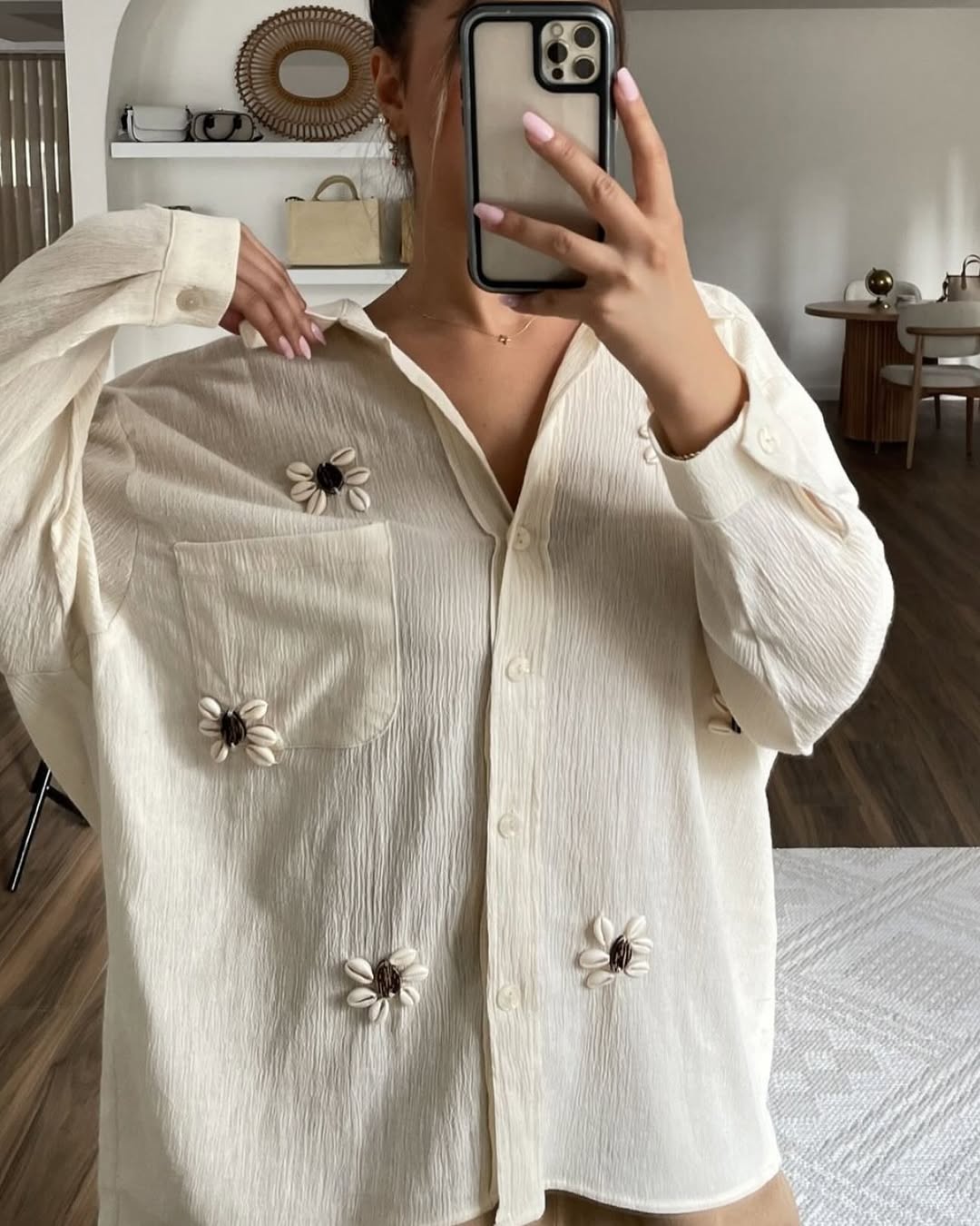 Shells Embroidered Shirt